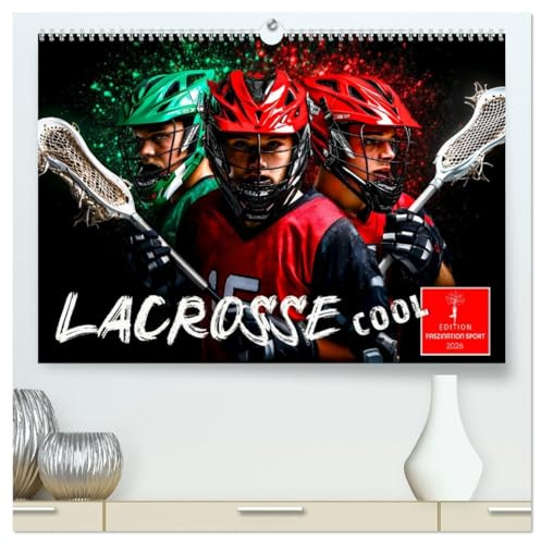 Lacrosse cool (hochwertiger Premium Wandkalender 2026 DIN A2 quer), Kunstdruck in Hochglanz: Ein atemberaubender Sport erobert die Welt. (CALVENDO Sport)
