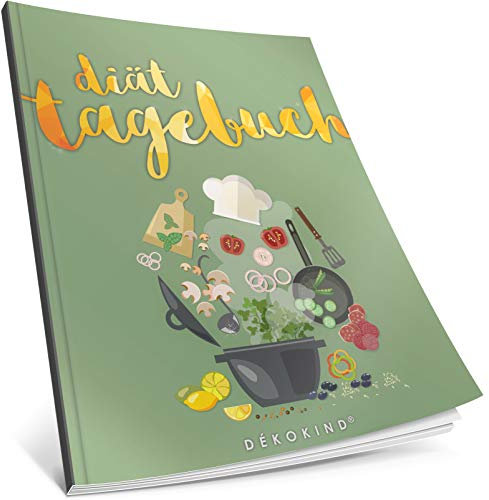 Dékokind® Diät-Tagebuch: Clevere 90 Tage Challenge zum Abnehmen || Das Abnehmtagebuch / Ernährungstagebuch zum Ausfüllen || C_20 „Crazy Kitchen“