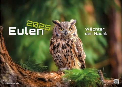 Eulen - Wächter der Nacht - 2026 - Kalender DIN A3 (ca. 42 cm x 30 cm)