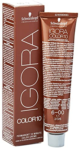 Schwarzkopf Professional Igora Color10 Coloración Permanente en Crema para el Cabello 6-00 - 60 ml.