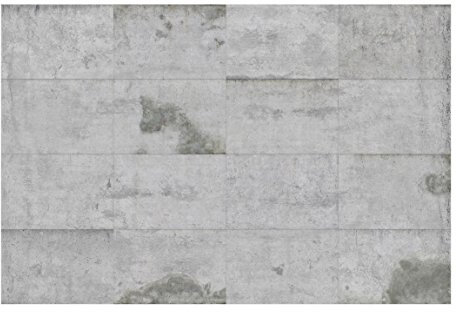 Bilderwelten Betonoptik Fototapete 3D inkl Kleister 480x320cm - Vliestapete Made in Germany - Betontapete Wohnzimmer - Stein Tapete Beton Optik - Beton Wand Tapete Flur Küche Schlafzimmer T_1680