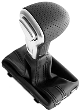 Original Audi Schaltknauf Leder S-Line Automatik Knauf S-Tronic Aluminium Wählhebel schwarz