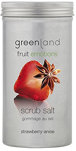 Greenland Peelingsalz mit Erdbeer Anis | Verwöhnendes Fuss Peeling & Body Peeling | Wohlduftendes Peeling für deinen Körper
