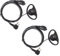 COODIO 2 x Radio Cuffia 2-Pin a Forma di D Microfono con Auricolare Headset la Sicurezza e Bodyguard per Motorola CP040, CP140, Hytera, Midland Ricetrasmittente