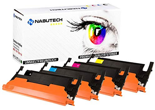Nabutech 4 Toner mit 50% mehr Leistung kompatibel zu CLT-P406C P406C für Samsung CLP-360 N ND CLP-365W CLX-3300 CLX-3305 FN FW CLX-3305W Xpress C410w C460FW C460W