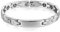 JewelryWe Personalisierte Schmuck Armband Edelstahl Partner Freundschaft Armketten allergiefrei Armbänder Silberweiß für Armreif 20,5cm verliebte Paare Freundschaft Herren Männer, kostenlos Gravur