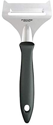 Fiskars Weichkäsehobel, Gesamtlänge: 17,7 cm, Edelstahl / PP-Kunststoff, Schwarz, Essential, 1023790