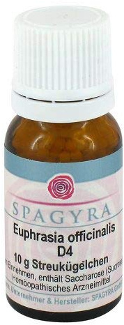 EUPHRASIA OFFICINALIS D 4 Globuli 10 g
