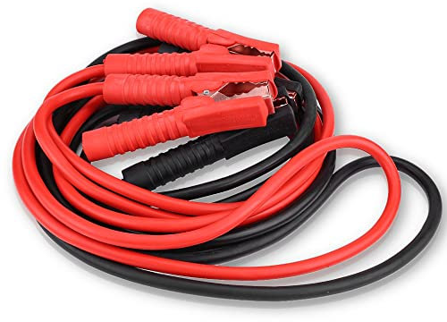 KIMISS 1 Coppia di cavi di salto batteria di emergenza per auto 12V Cavo di salto batteria Batteria linea (4M/2000A)