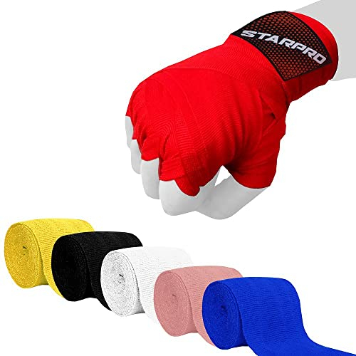 Starpro Boxbandagen Elastische Boxbandagen mit Daumenschlaufe - 2,55m, 3,5m und 4,5m - Für MMA, Kickboxen, Boxen Sport und Kampfsport - Herren, Frauen & Kinder - Langlebige Handgelenk Bandagen