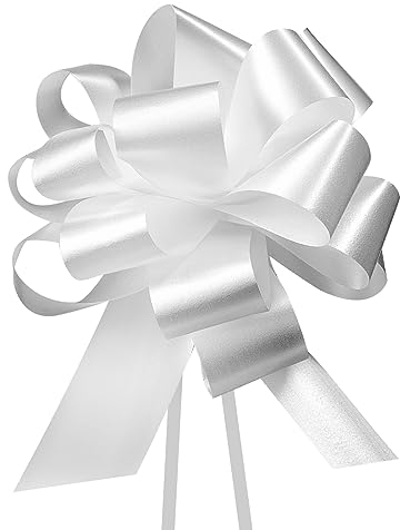 GWHOLE Lot de 60 Nœuds Automatiques pour Mariage Fête Décoration de Voiture, Maison, Fleuriste, Cadeaux