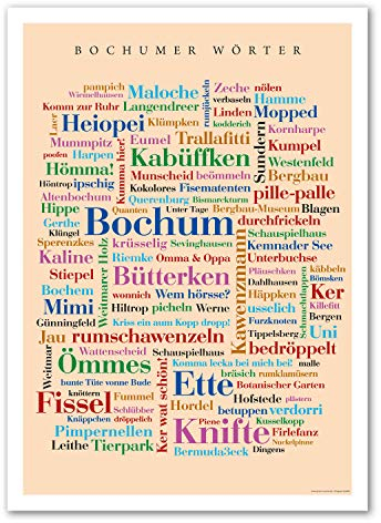 Deine Wörter Poster Bochumer (30x40 cm)