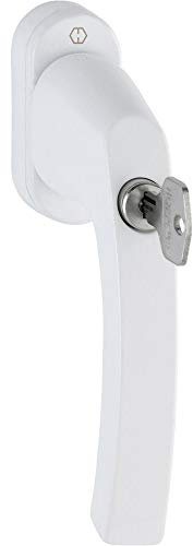 HOPPE DK-Fenstergriff abschließbar Luxemb. 099S/U52Z 200NM 7/37, F9016