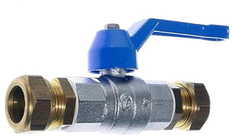 Luftabsperrhahn LAM 22, Ø 22 mm Kugelhahn Klemmringverschraubung Messing