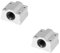 S SIENOC Kugellager-Set für 3D-Drucker 8 mm Linear-Führungsstange (2 Kugellager, Grau, Legierter Stahl)