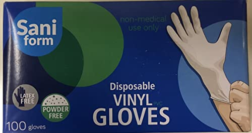 Guanti Vinile Senza Polvere Taglia L 100 Pezzi