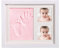 MisFox Baby Holz Bilderrahmen, Baby Handabdruck und Fußabdruck Fotorahmen Set mit Lehm, Tolles Geschenk für Neugeborene