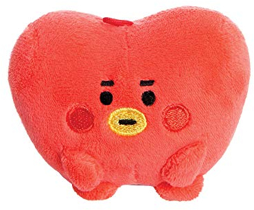 Aurora BT23, 61382, BT21 Offizieller Merchandise, TATA Pong Baby, Plüsch, rot & blau, Rot