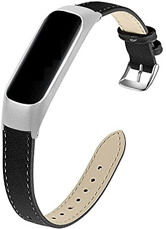 Compatible avec les bracelets Samsung Galaxy Fit e SM-R375, bracelet en cuir pour traqueur d'activité Samsung Galaxy Fit E SM-R375, Cuir, Pas de gemme