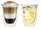 Creano doppelwandige Gläser 400ml „DG-V“, 2er Set, großes Thermoglas doppelwandig aus Borosilikatglas, Kaffeegläser, Teegläser, Latte Gläser, Doppelwandgläser