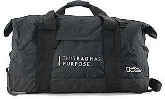 National Geographic Reisetasche Pathway, Faltbar, Recyceltes PET-Material, Sportliches Design, Hochwertiger Reißverschluss, 65 x 31 x 34 cm, Multicolor