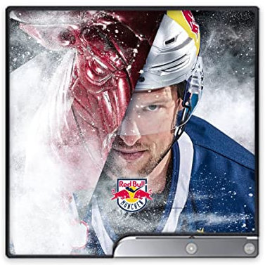 DeinDesign Skin kompatibel mit Sony Playstation 3 PS3 Slim CECH-2000-3000 Folie Sticker EHC Red Bull München Bulle Eishockey