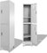 YITHOPI Schließfachschrank,Spind ​Metallschrank Umkleideschrank Metallspind Lagerschrank Mehrzweckschrank,für Umkleideräume,Büro,Schule,mit 2 Fächern 38 x 45 x 180 cm