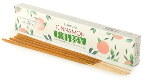 Puckator Stamford Premium Plant Based Masala Incense Sticks - Cinnamon Scented - Spiritual Insensé Sticks - Zen Meditation Gifts - Organic - Insense - Insencesticks - Rituals Fragrance Sticks -15