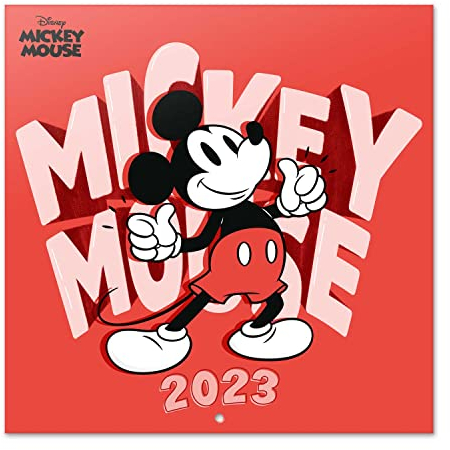Grupo Erik Wandkalender 2023, Disney Mickey Mouse Jahreskalender 2023, Kalender 2023 Wandkalender mit Geschenk Poster, Kalender 2023 zum Aufhängen, offizielle Lizenz, FSC zertifiziert