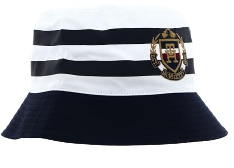 Tommy Hilfiger Hut TH Coastal Prep Bucket Hat Breton Stripe Mix Mehrfarbig
