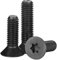 100 Stück flache Senkkopfschraube Sechsrundschraube Torxschraube M2 M2.5 M3 M4 M5 M6 Schwarz 304 Edelstahl, M6x35mm