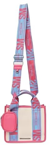 Steve Madden BWEBBER wandelbare Tragetasche, Blau/Multi, Einheitsgröße