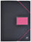OXFORD Protège-Documents Students A4 120 vues / 60 Pochettes Couverture Polypro Bicolore Noir/Rose