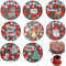 MAOYUTOU Weihnachtstag Diamond Painting Untersetzer 8 Set mit Halter 5D Diamond Painting Erwachsene Diamant-Malsets, DIY-Weihnachtstag-Untersetzer zum Basteln Erwachsene