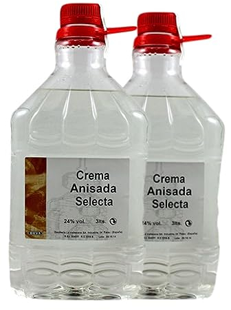 Crema de Licor DeVa Vallesana Crema Anisada Garrafa 3 L (Caja de 2 Garrafa de 3 L)