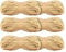 6 Stück 50 g Bast Raffia, Natur Raffiabast, Naturbast zum Basteln, Weben und Gärtnern, für Deko Geschenk Karton Pakete