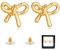 Schleifen Ohrringe Mädchen，Bow Earrings For Women Ohrstecker Gold Ohrringe geschenke für freundinnen(Gold 2)