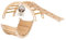WoodsCraft Kletterbogen mit Kissen & Rutsche Indoor | Wippe Kinder & 2in1: Babyrutsche & Rampe | Holz Montessori Klettergerüst Indoor Spielgeräte & Spielplatz | Klettern Kinder Indoor & Klettern Baby