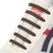 CCSOFTIME Gummi Schnürsenkel Ohne Binden für Kinder Erwachsene,Elastische Silikon Schuhbänder für Sneaker,Sportschuhe,Laufschuhe und Freizeitschuhe,Braun