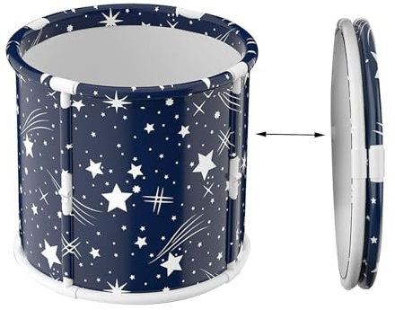 Tragbare Badewanne, faltbarer Badeeimer, Erwachsenen-Badewanne, beste tragbare Badewanne, faltbarer Erwachsenen-Badeeimer zum Entspannen von heißen Eisbädern, für Zuhause und im Freien, 65 cm, 70 cm