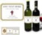 Party People Personalised Wine Labels - 2 Bottle Labels with Any Name & Message on self adhesive gloss labels ready to cut out (Type 2) - various designs to choose from