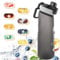 Isslance Air Trinkflasche mit Original Up 8 Geschmacksrichtungen Aromapseln, 700 ml Air Flasche Tritan Up BPA-frei, Air Starter Set Up Flaschen 0 Tasse Zucker Up