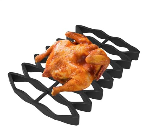 Oldmoom Hähnchenbräter – Brätereinsatz Kühlblech, Fleischablage, hitzebeständiges Ofenblech, Bratrost zum Backen, Kochen, Trocknen, Kühlen, Dämpfen