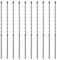 10 Pack Of 6mm x 300mm Long TCT Masonry Drill Bits – For Concrete, Brick, Stone, Porcelain Ceramic Tiles Plastic Wood – Masonry Drill Bits Set For Standard Rotary Drills & Hammer Drills (NOT SDS)