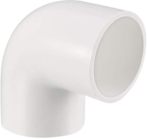 TOP-VIGOR Lot de 5 raccords coudés en PVC de 40 mm à 90 degrés pour raccord de tuyau d'eau en PVC, blanc