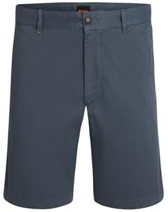 BOSS Herren Chino-Slim-Shorts Slim-Fit Chino-Shorts aus elastischem Baumwoll-Twill Hellblau 31