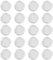 KEQAR 20 pièces Capsules de pièces, capsule plastique, étui de Porte-Monnaie en Mousse de Protection réglable pour la Collection de pièces, pochette pour pieces de monnaie (45mm) (Clair)