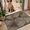 COSY HOMEER Nonslip Low Profile Doomat Indoor 50 x 80 cm, Polyester Front Door Mat with TPR Backing, Dirt Trapper Floor Matts for Front Door Entrance, Machine Washable, Brown