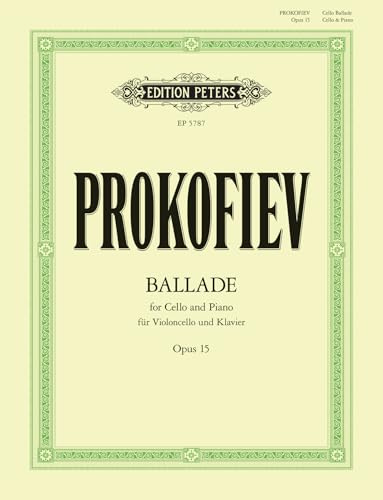 Prokofiev: Ballade for Cello and Piano Op. 15 (EP5787)