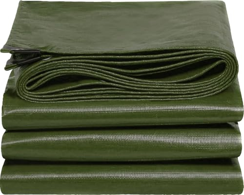 Tarpaulin Waterproof Heavy Duty - 2m x 3m 160gsm Tarp Cover With Reinforced Eyelets UV Protection Plastic Sheeting Ideal for Multipurpose Indoor Outdoor Protection